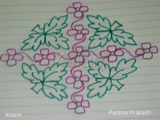 Rangoli: Flowers & Leaves