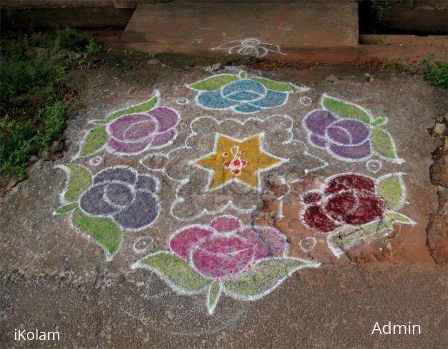 Rangoli: Roses