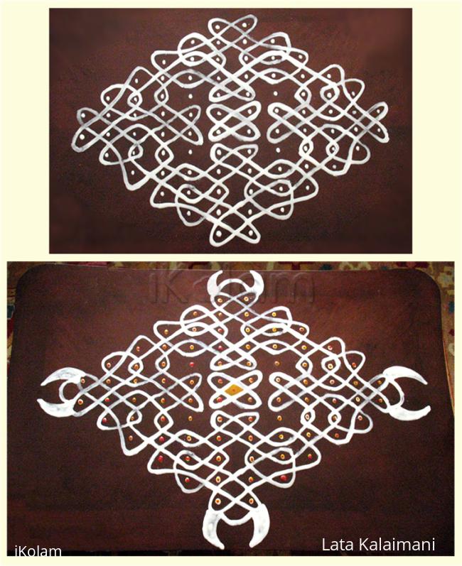 Rangoli: Inspired Chikku kolam