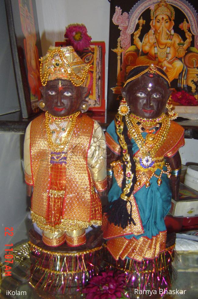 Rangoli: Marapaachi dolls for Golu