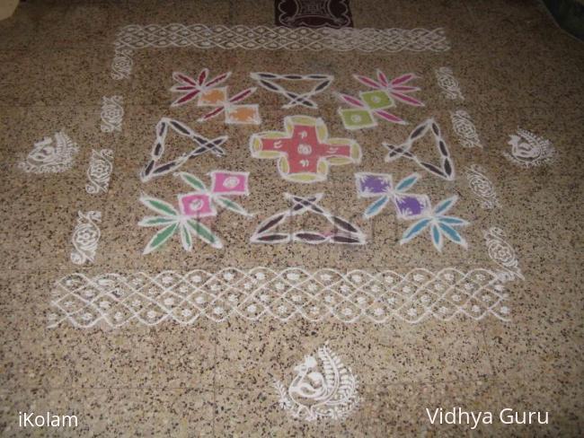 Rangoli: Garlic plant