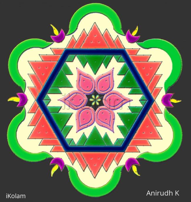 Rangoli: Copycat - Hexagonal Padi Hase