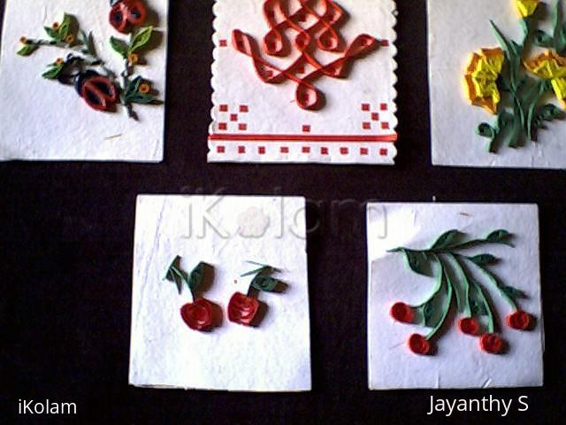 Rangoli: Quilled kolam