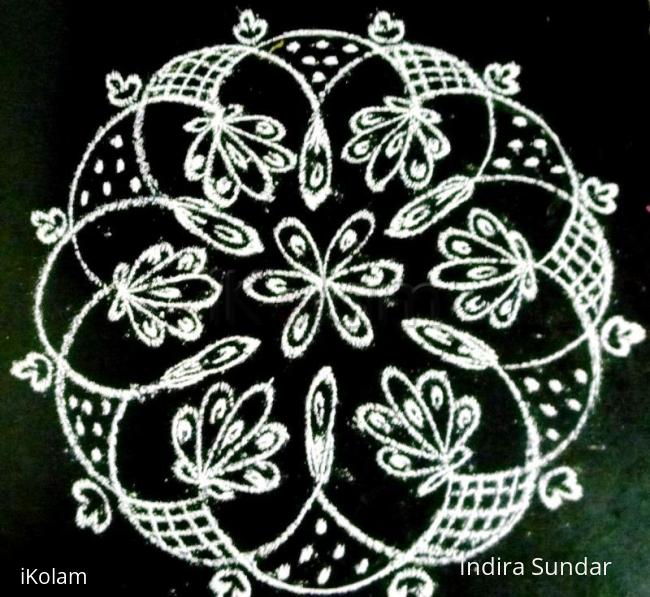 Rangoli: Jasmine Flowers 