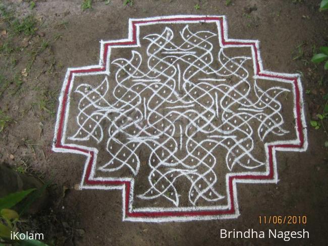 Rangoli: My first chikku kolam