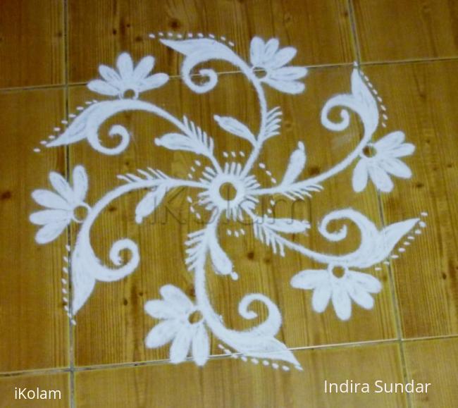 Rangoli: Embroidery kolam 1