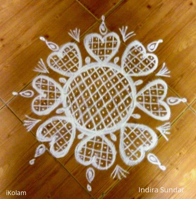 Rangoli: Embroidery kolam 2