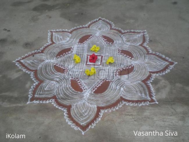 Rangoli: ugathi kolam