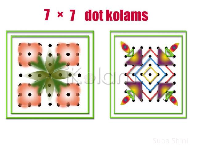 Rangoli: dotted kolams