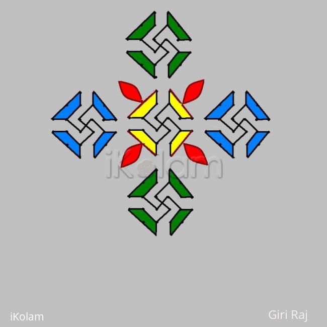 Rangoli: simple kolam