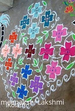 Rangoli: Flower kolam