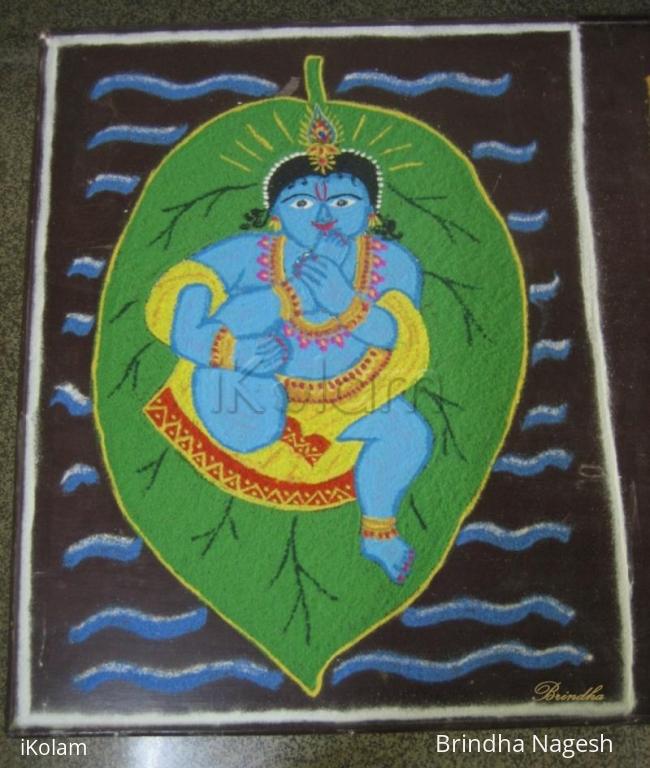 Rangoli: Janmashtami Kolam - 2 (Dotted)