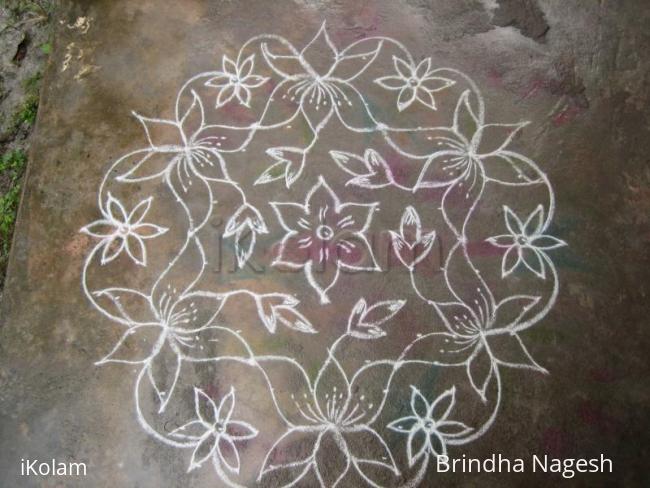 Rangoli: Simple dotted kolam