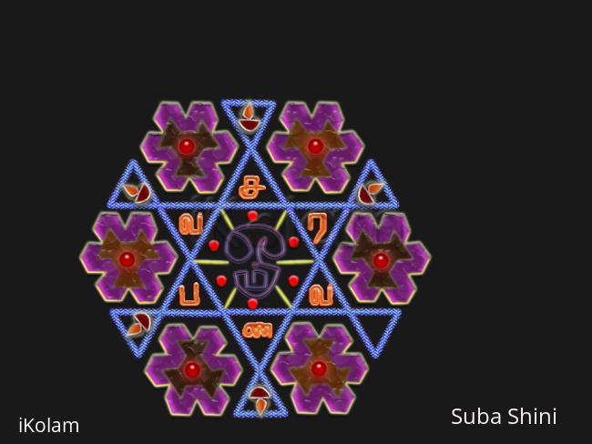 Rangoli: saravana bava kolam