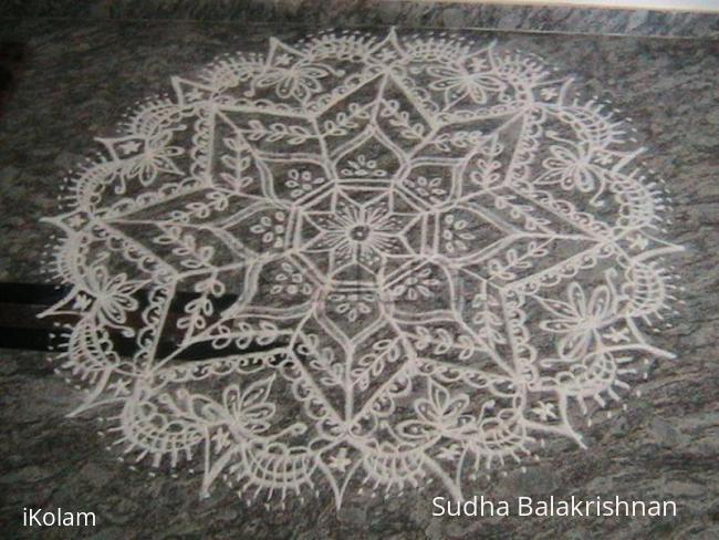 Rangoli: Navrathri kolam 1