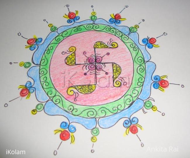 Rangoli: paper rangoli