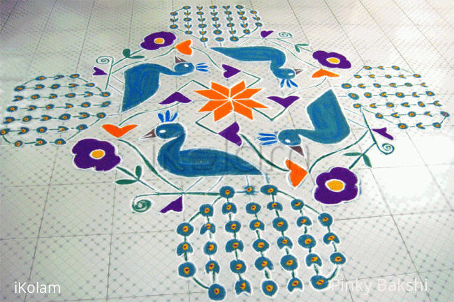 Rangoli: Peacocks