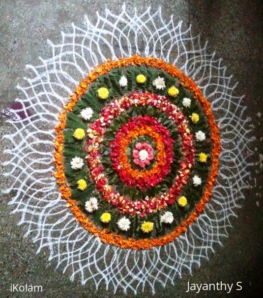 Rangoli: belated onam