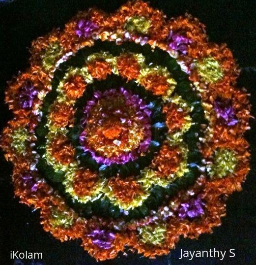 Rangoli: Another belated pookkolam