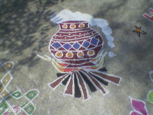 Rangoli: Pongal pot