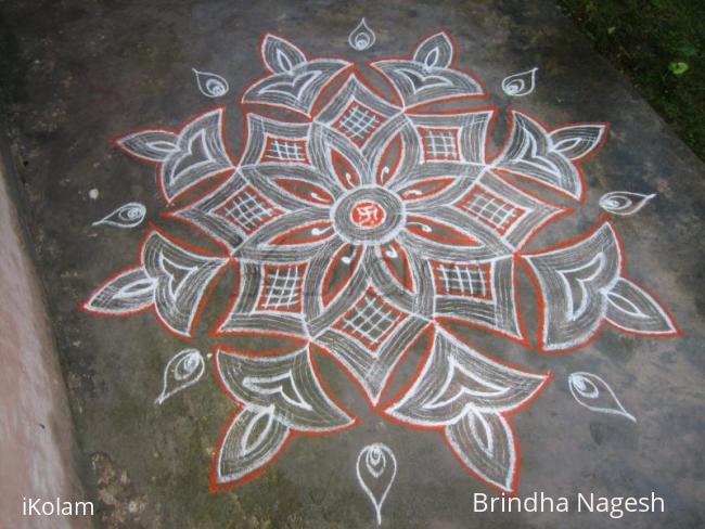 Rangoli: Purattasi 3rd Saturday kolam