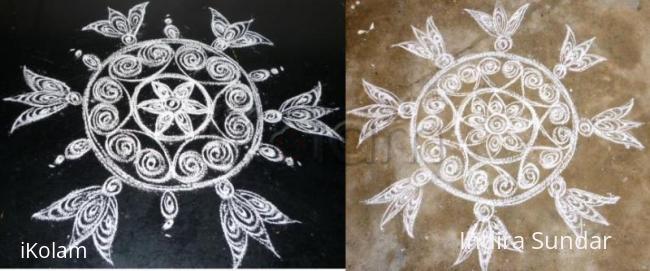 Rangoli: Quilled design of Suganthiji