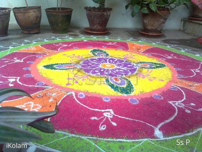 Rangoli: My freehand design