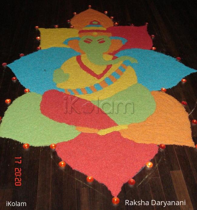 Rangoli: Ganapati rangoli