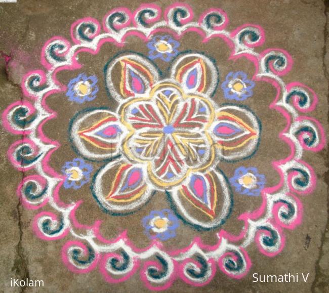 Rangoli: Varalakshmi Viratham Kolam