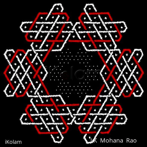 Rangoli: Sona hexagon - 2 