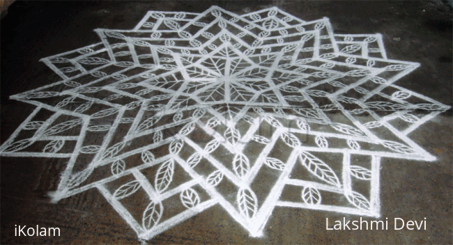 Rangoli: Nested Stars