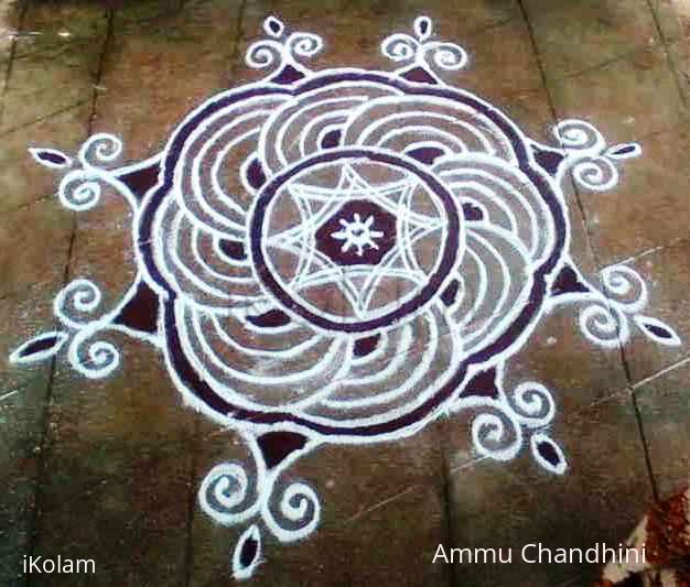 Rangoli: tuesday kolam