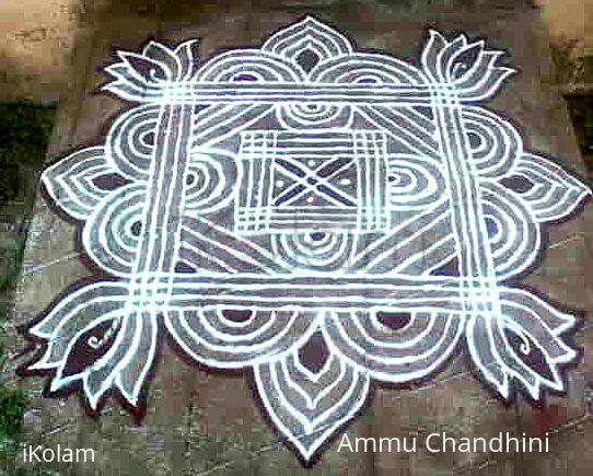 Rangoli: friday kolam