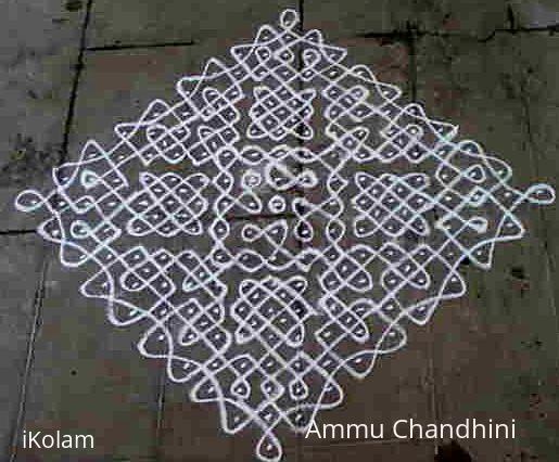 Rangoli: dotted kolam