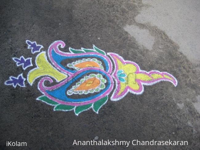 Rangoli: kolam made  during Margazhi 