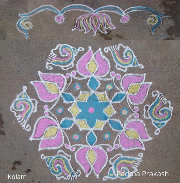 Rangoli: Varamahalakshmi kolam