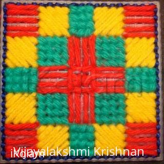 Rangoli: woollen kolam