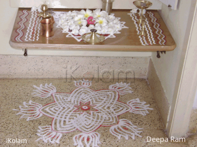 Rangoli: Chitragupta pooja kolam