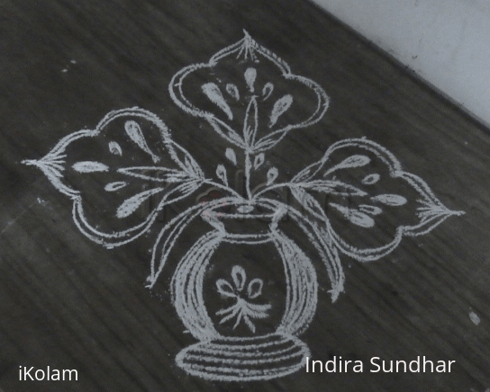 Rangoli: Flower pot