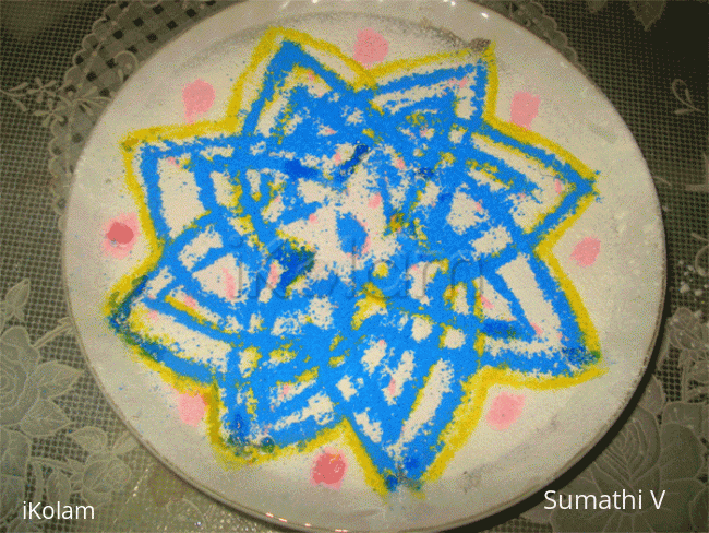 Rangoli: NEER MAEL KOLAM - Hriduyakamalam