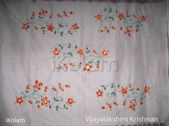 Rangoli: Kamal Kadai embroidary