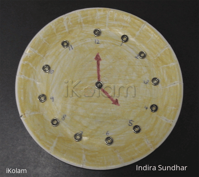 Rangoli: Clock