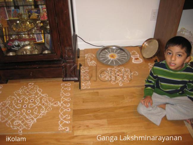 Rangoli: dotted kolam