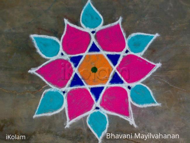 Rangoli: friday kolam