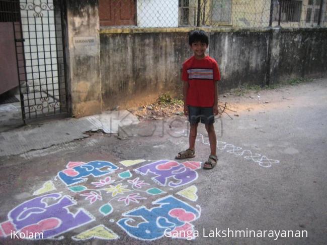 Rangoli: Dotted kolam