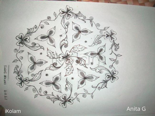 Rangoli: pencil kolam 