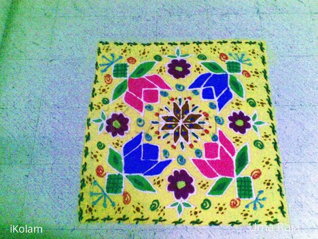 Rangoli: 10x10 kolam