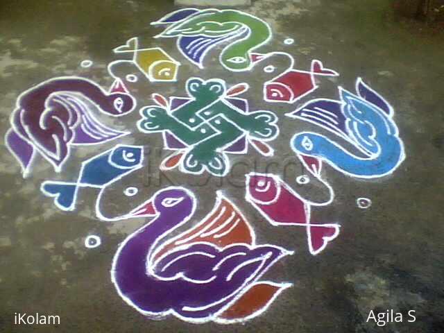 Rangoli: Margazhi dew drops