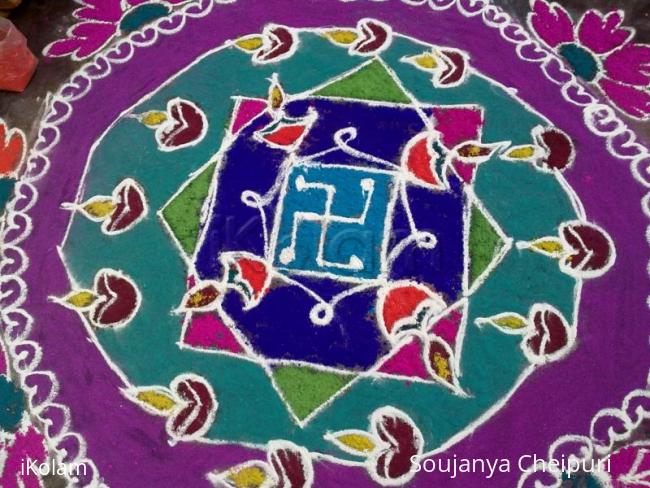 Rangoli: my rangoli for previous sankranthi