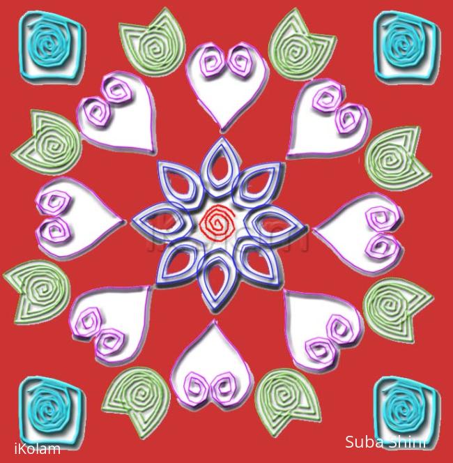 Rangoli: quilling design 